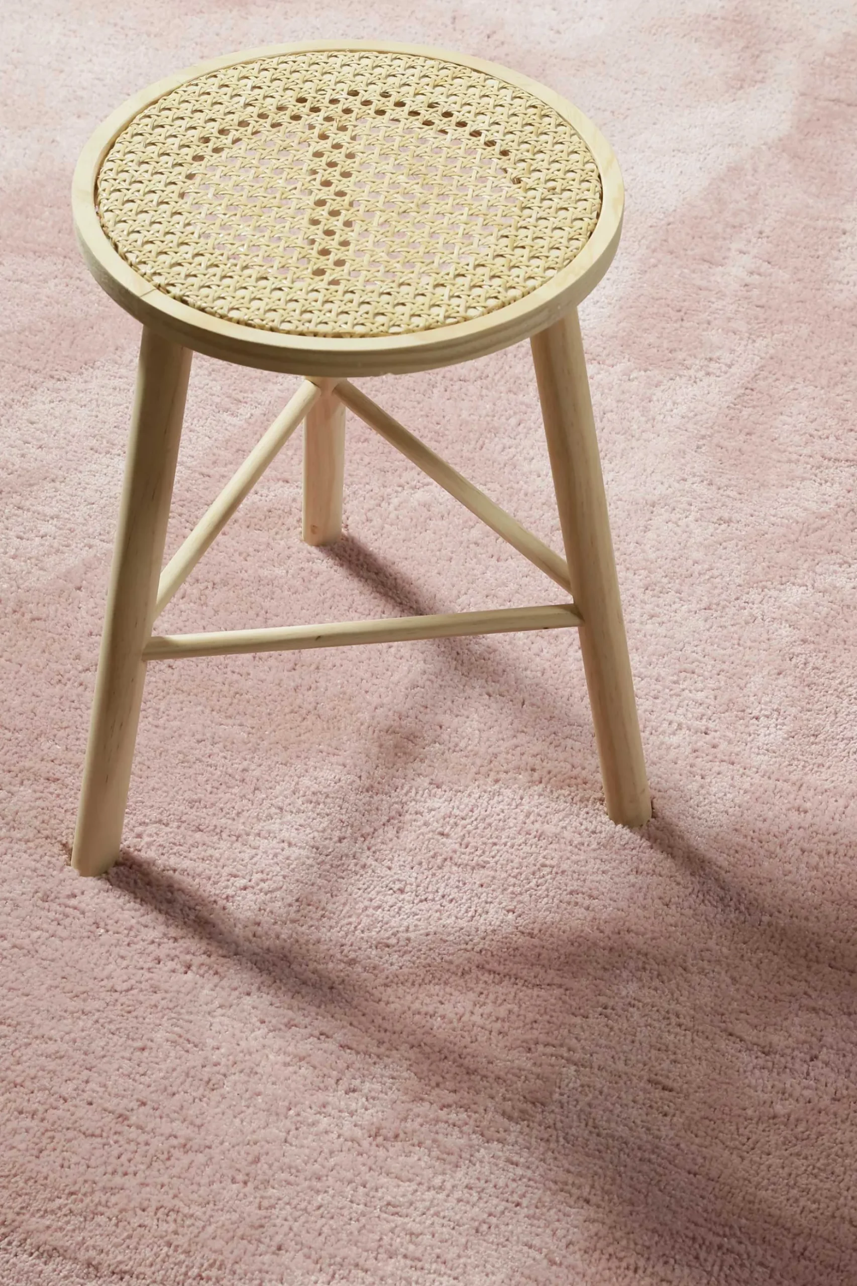 Teppich Rund Rosa Hochflor "Pisa" Homie Living