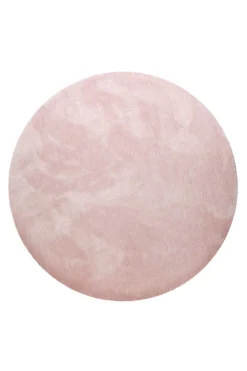Teppich Rund Rosa Hochflor "Pisa" Homie Living