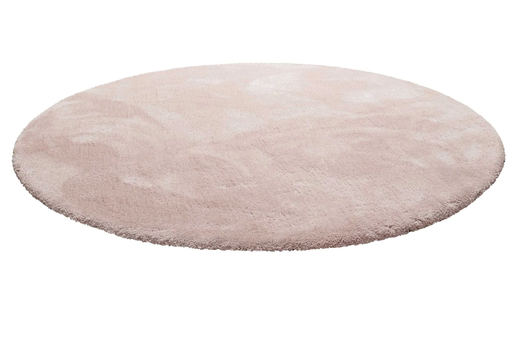 Teppich Rund Rosa Hochflor "Pisa" Homie Living