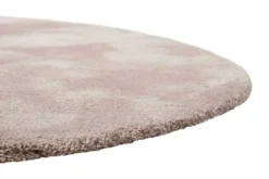 Teppich Rund Rosa Hochflor "Pisa" Homie Living