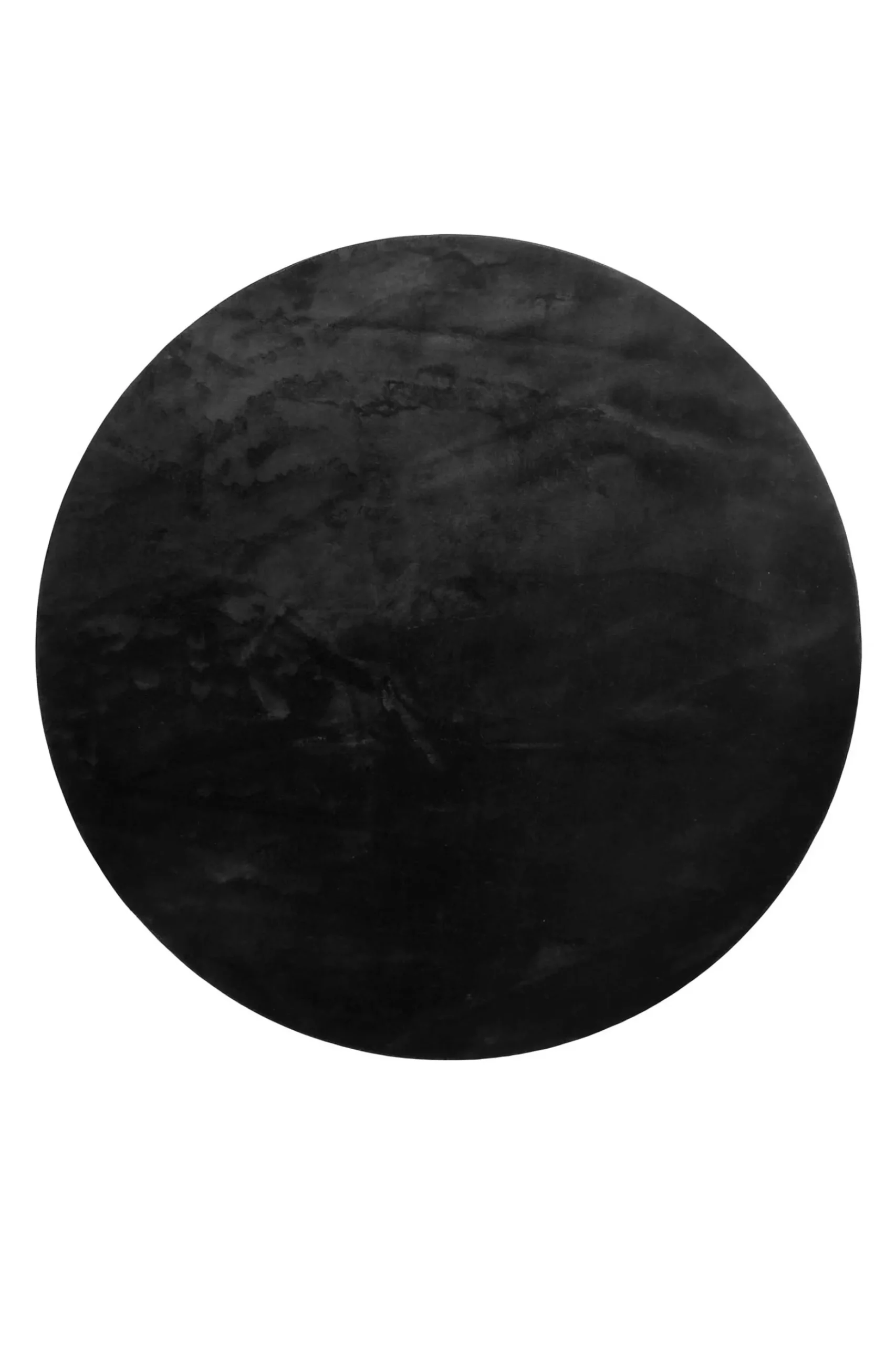 Teppich Rund Schwarz soft & weich "Lago" Homie Living