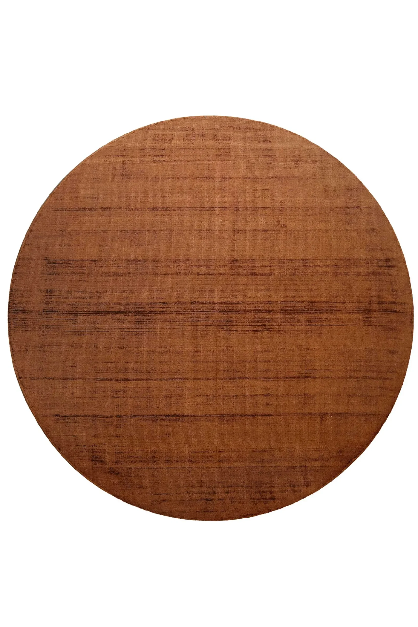Teppich Rund Terracotta Braun Kurzflor "Miramonti" Homie Living
