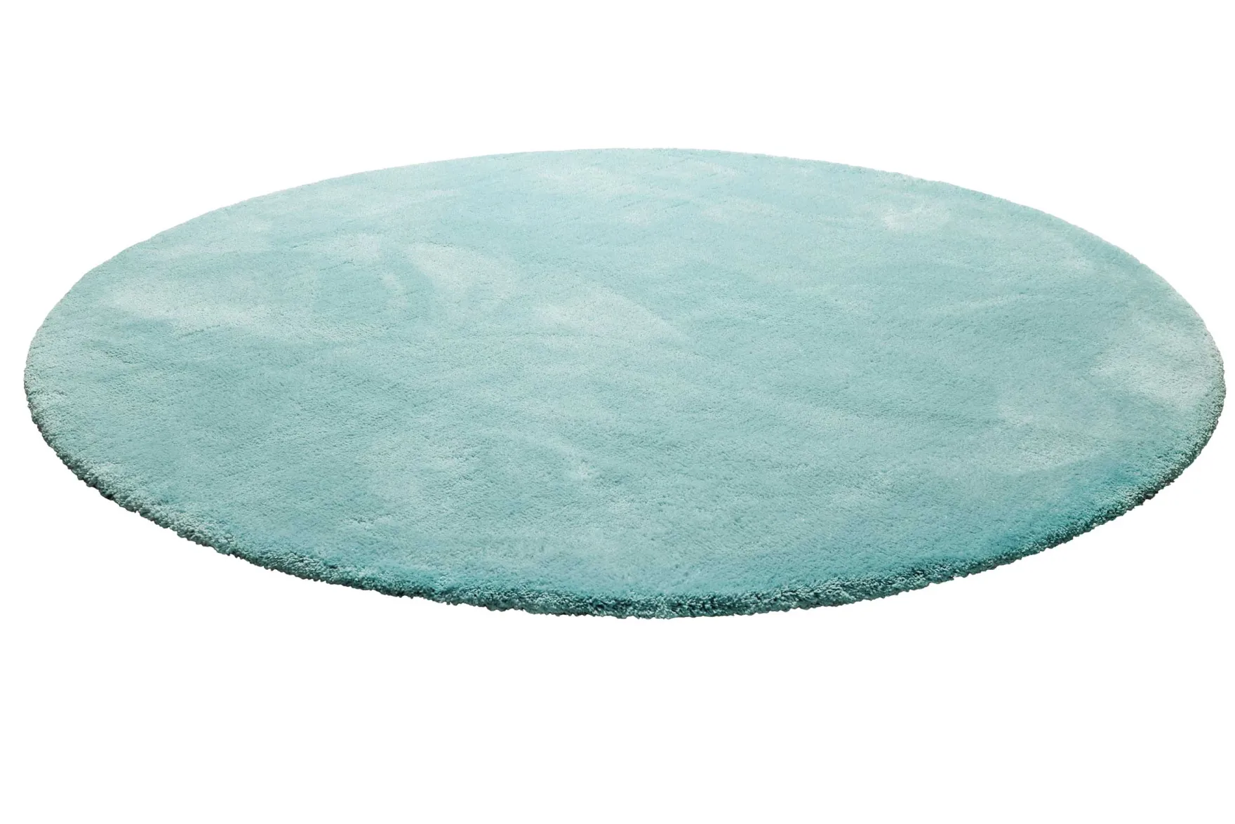 Teppich Rund Türkis Hochflor "Pisa" Homie Living