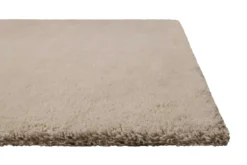 Teppich Sand Beige Kurzflor aus Wolle "Campino" Homie Living