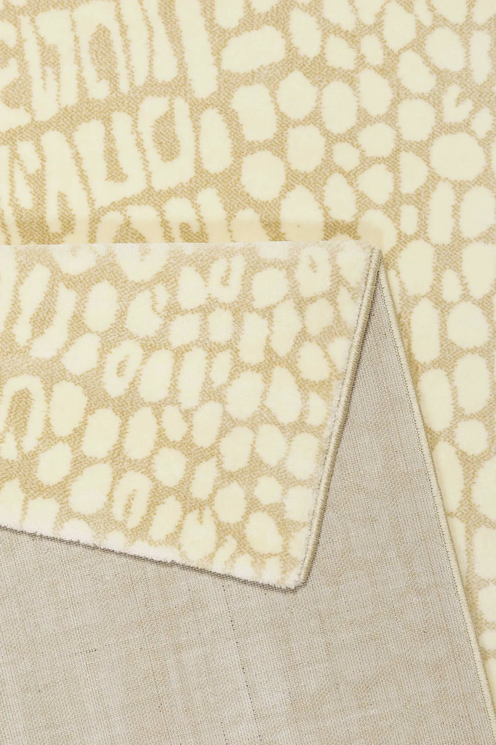 Teppich Sand Beige Kurzflor "Croco" WECONhome