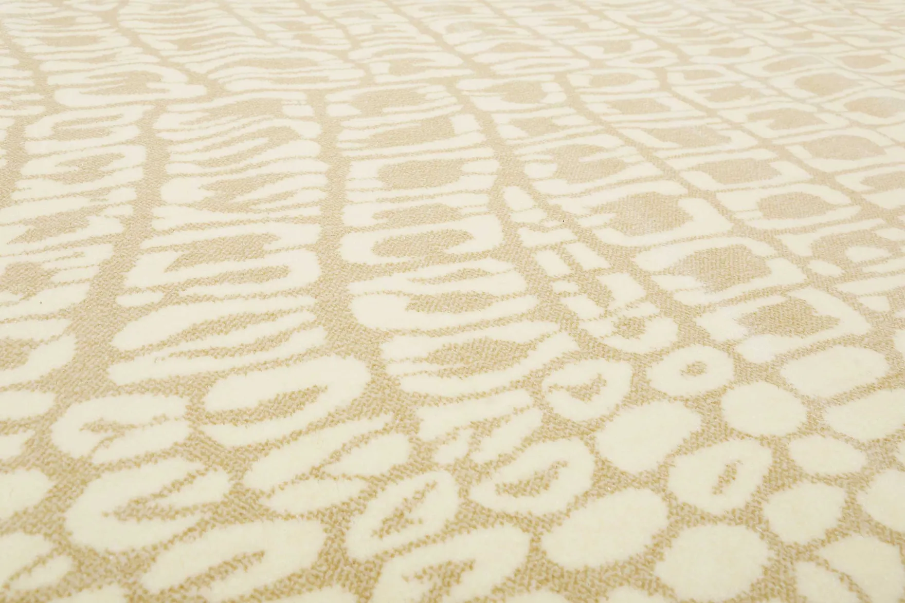Teppich Sand Beige Kurzflor "Croco" WECONhome