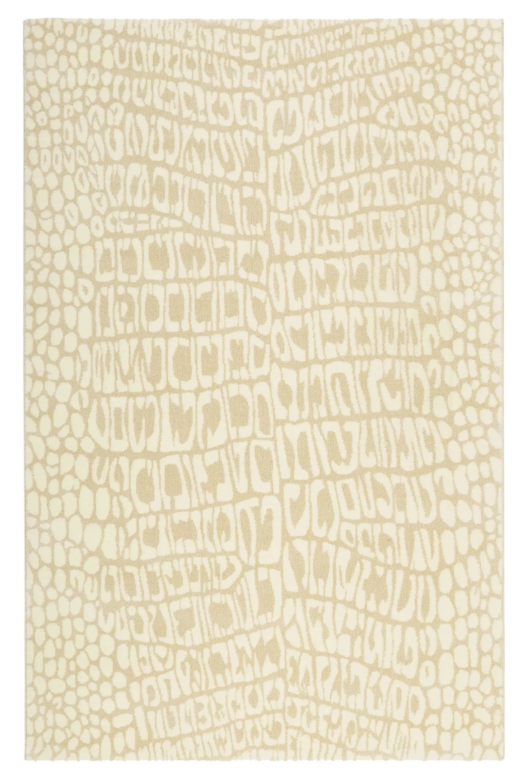 Teppich Sand Beige Kurzflor "Croco" WECONhome