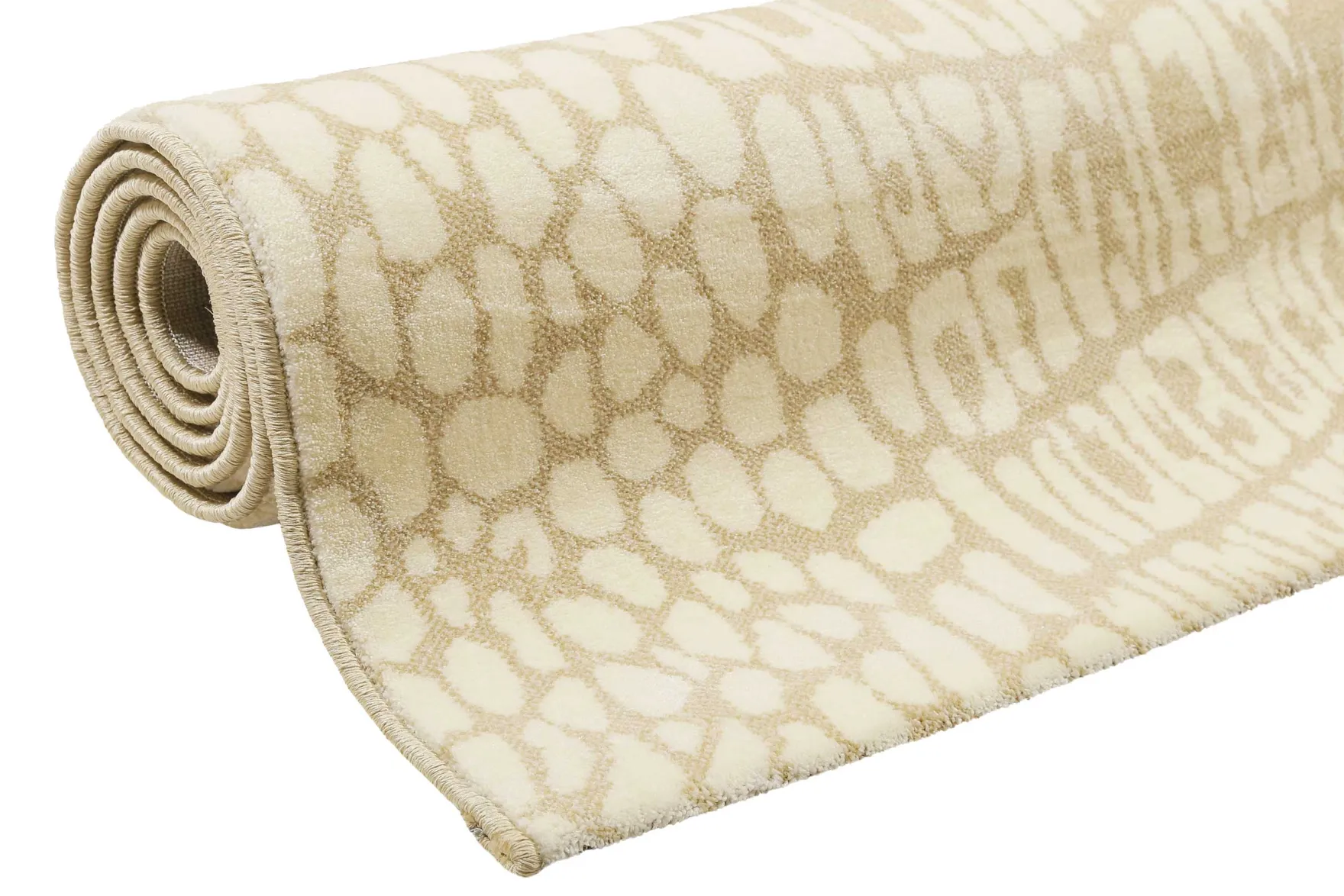 Teppich Sand Beige Kurzflor "Croco" WECONhome
