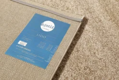 Teppich Sand Beige Kurzflor 
