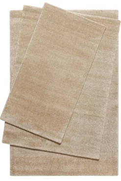 Teppich Sand Beige Kurzflor 