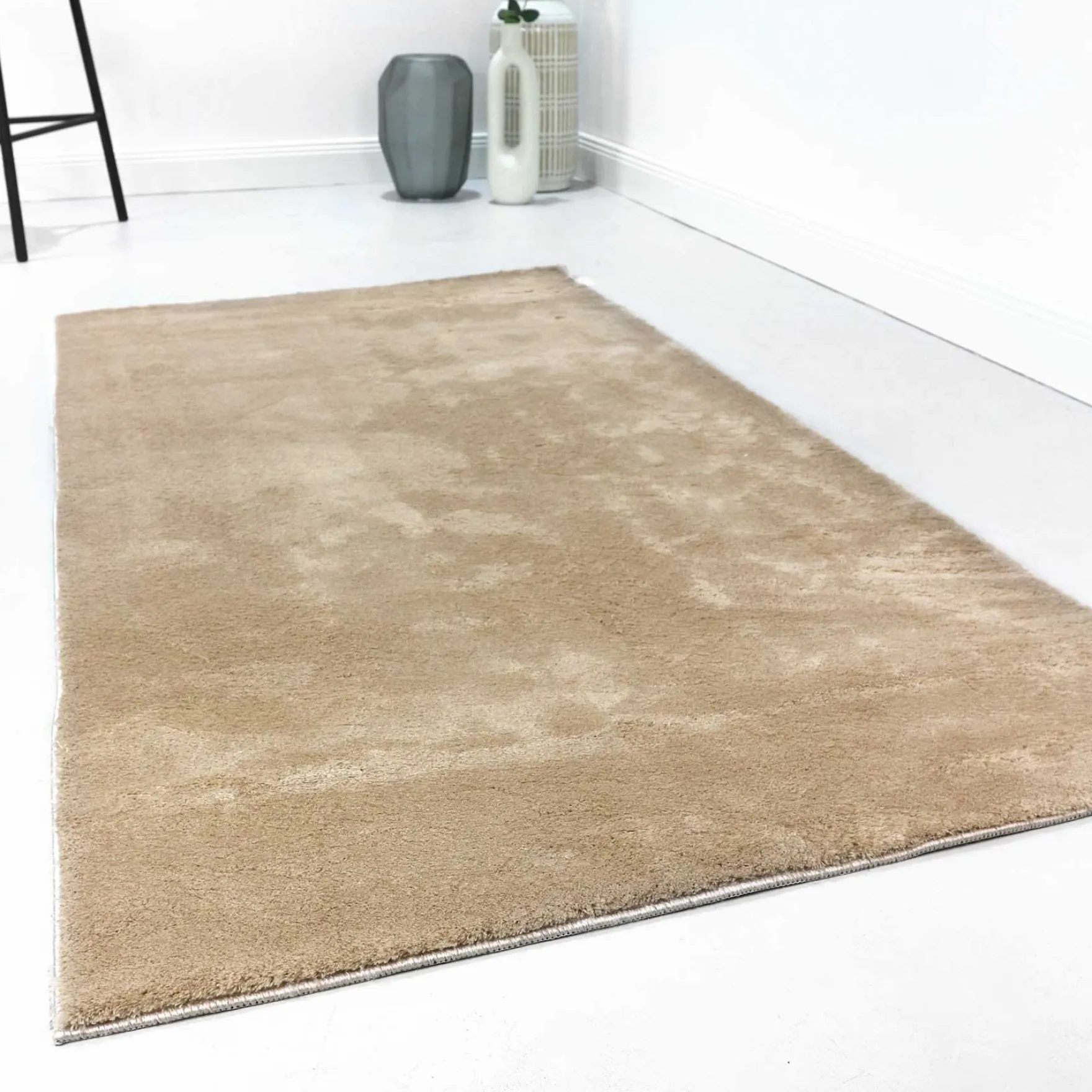 Teppich Sand Beige soft & weich " Lago" Homie Living