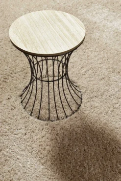 Teppich Sand Hochflor