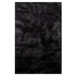 Teppich Schwarz Hochflor 