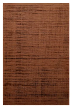 Teppich Terracotta Braun Kurzflor