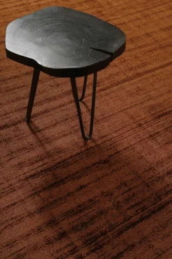Teppich Terracotta Braun Kurzflor