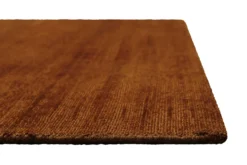 Teppich Terracotta Braun Kurzflor