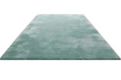 Teppich Türkis Grau Hochflor 