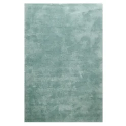 Teppich Türkis Grau Hochflor 