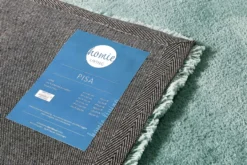 Teppich Türkis Grau Hochflor 