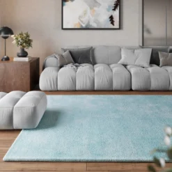 Teppich Türkis Hochflor "Pisa" Homie Living