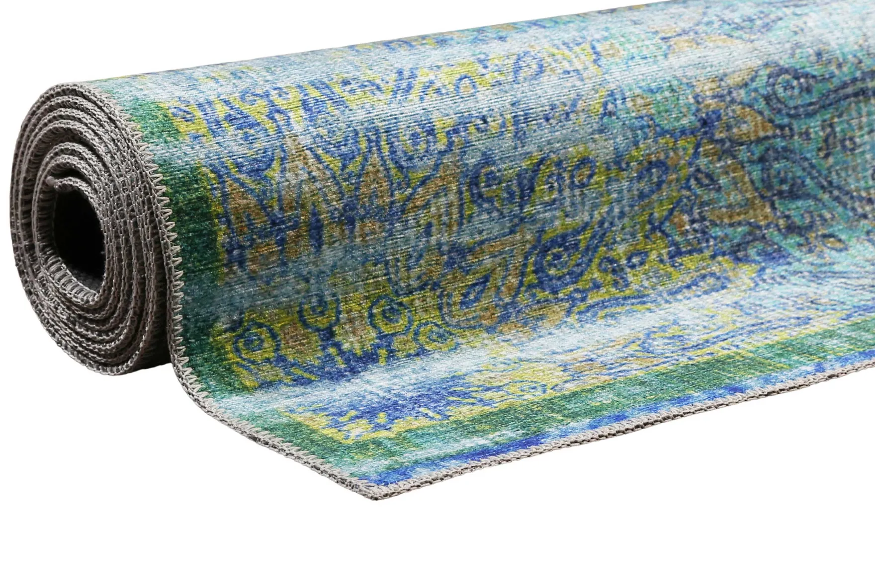 Teppich Türkis Vintage "Rooftop" WECONhome