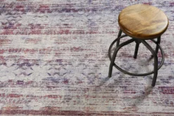 Teppich Vintage Grau Lila Blau Orange "Embrace" WECONhome