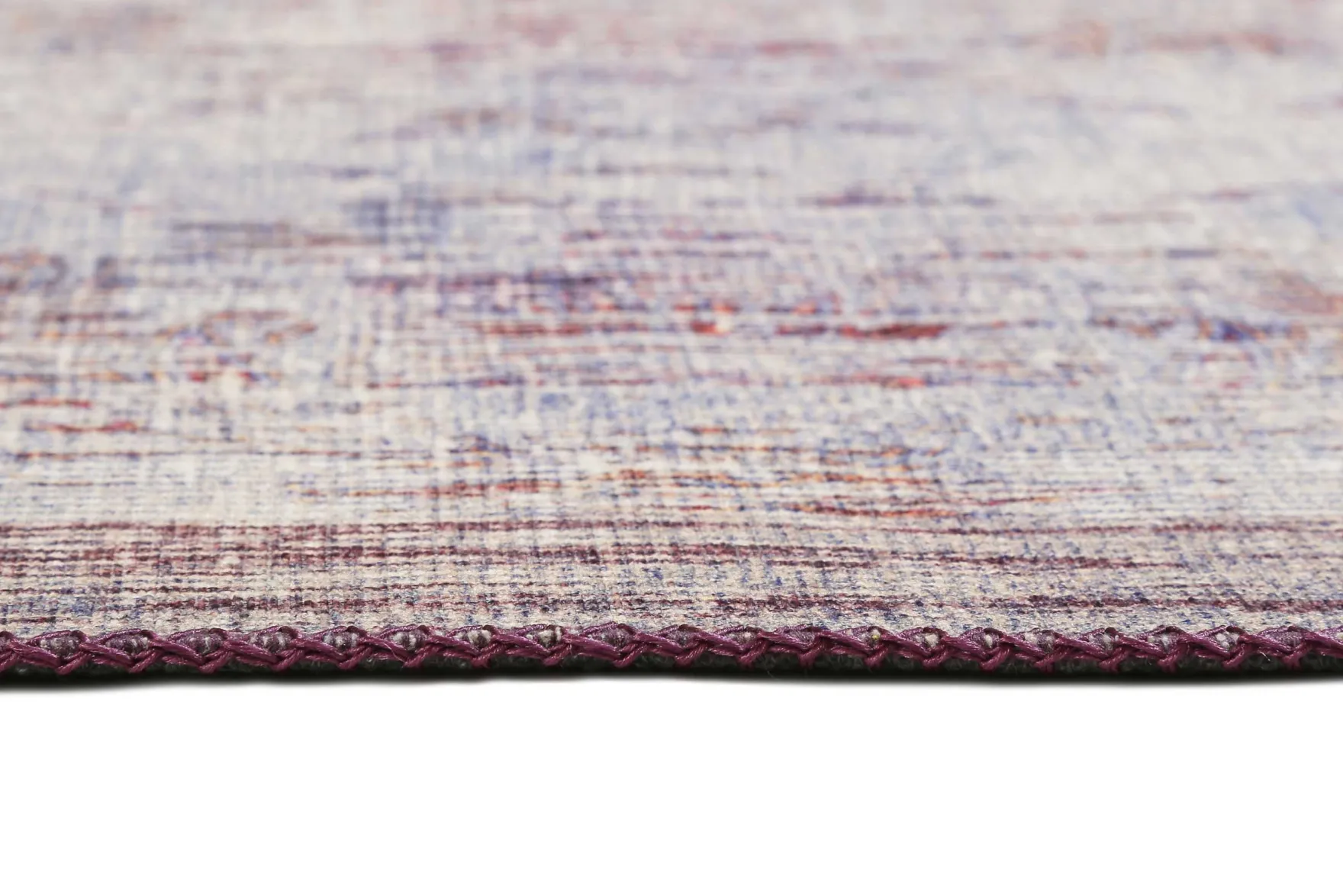 Teppich Vintage Grau Lila Blau Orange "Embrace" WECONhome