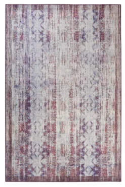 Teppich Vintage Grau Lila Blau Orange
