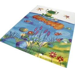 Teppich 160x230 Kinderzimmer Bunt Teich