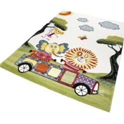 Teppich 160x230 Kinderzimmer Tiere Motiv