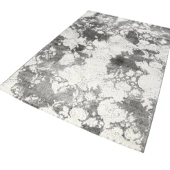 Teppich 160x230 Vintage Grau Creme meliert