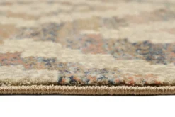 Teppich 160x230 Wohnzimmer Braun Rautenmuster