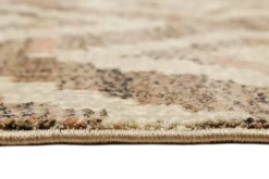 Teppich 160x230 Wohnzimmer Braun Rautenmuster
