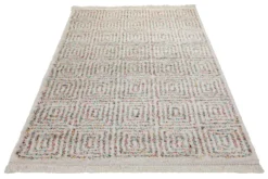 Teppich 160x230 Wohnzimmer Creme Bunt