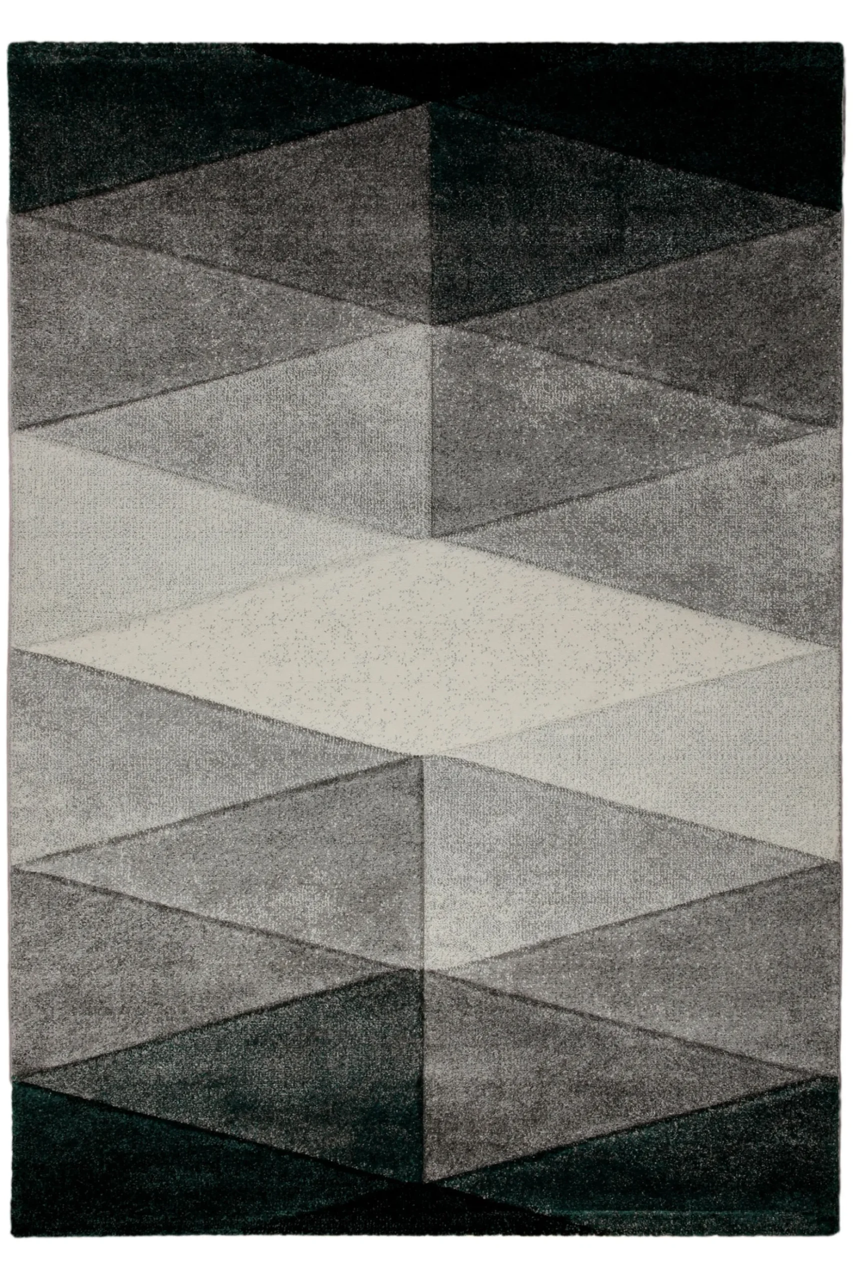 Teppich 160x230 Wohnzimmer Farbverlauf Schwarz