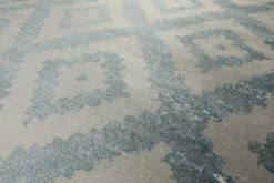 Teppich 160x230 Wohnzimmer Grau Blau