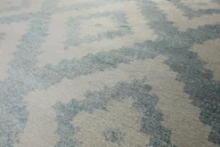 Teppich 160x230 Wohnzimmer Grau Blau Muster