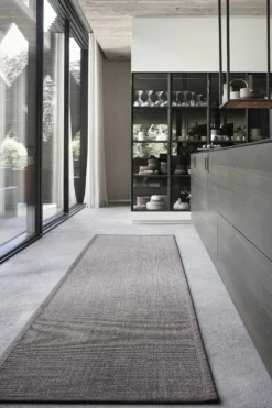 Vegan Teppich Natur Grau aus Sisal 