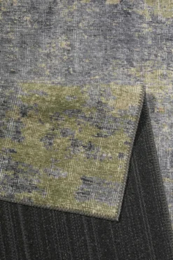Vintage Teppich Blaugrau Grün 
