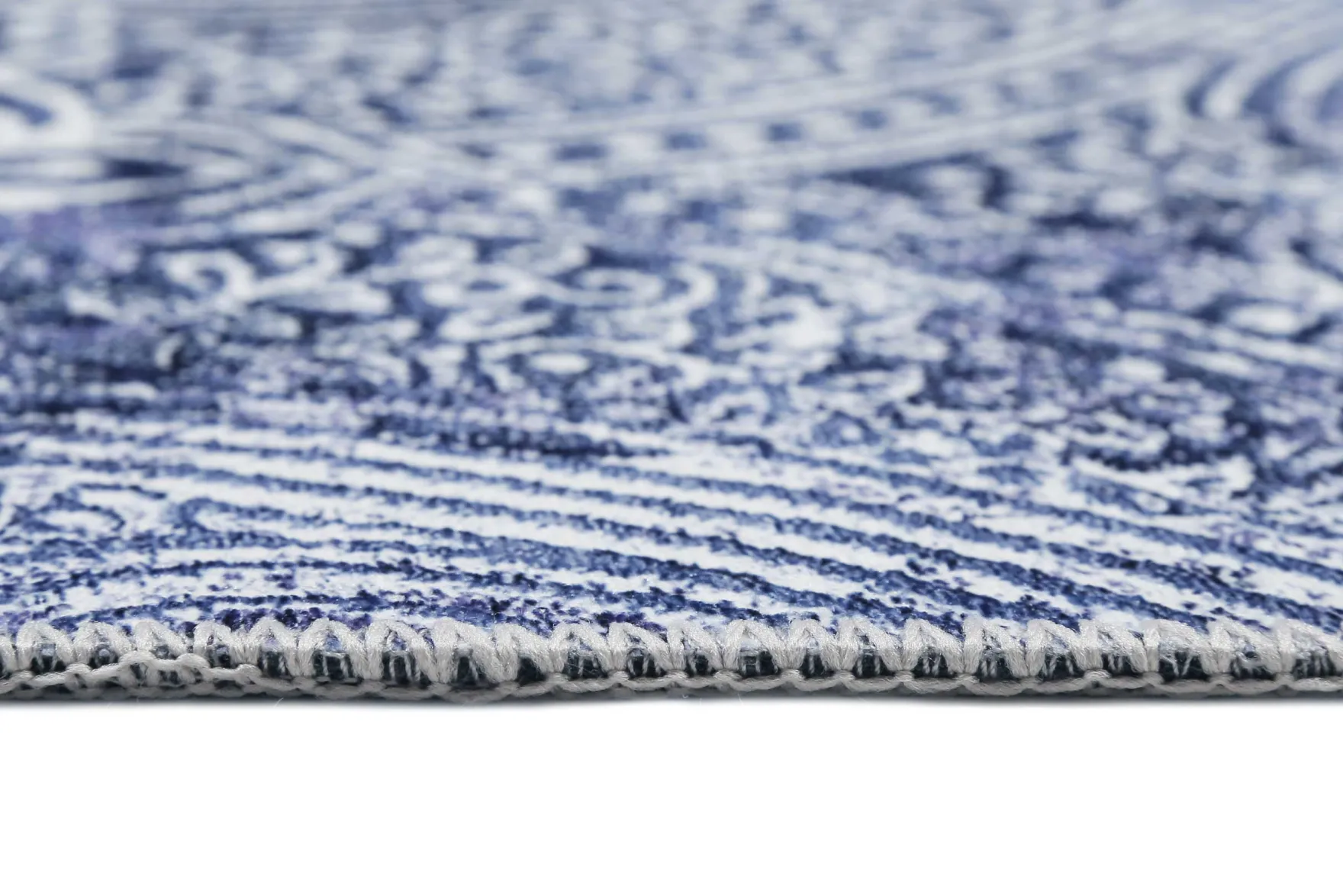 Vintage Teppich Blau Kurzflor "Grace" WECONhome