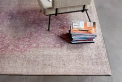 Vintage Teppich Grau Beige Rosa "Past Future"WECONhome