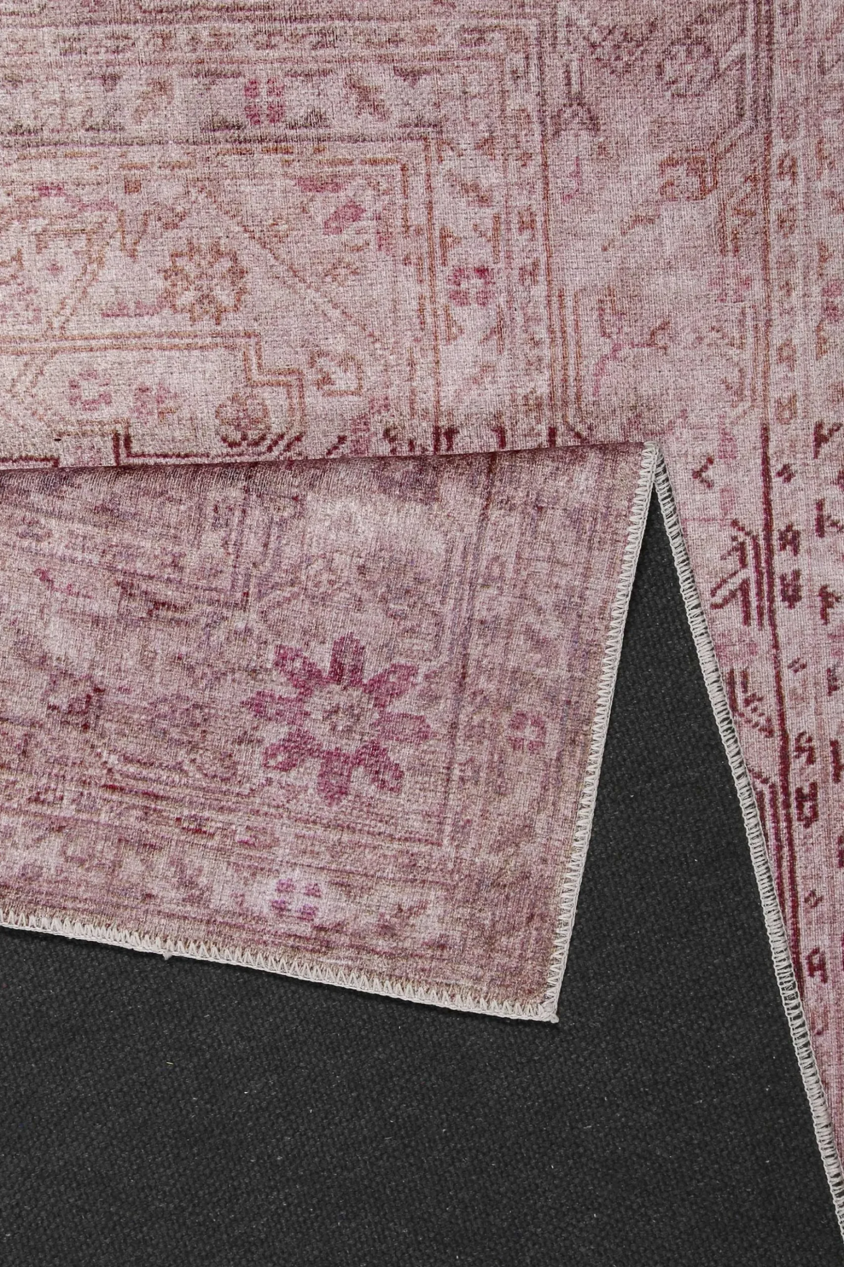 Vintage Teppich Grau Beige Rosa "Past Future"WECONhome