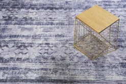 Vintage Teppich Grau Flieder Blau "Poolside" WECONhome