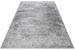 Vintage Teppich Grau Kurzflor