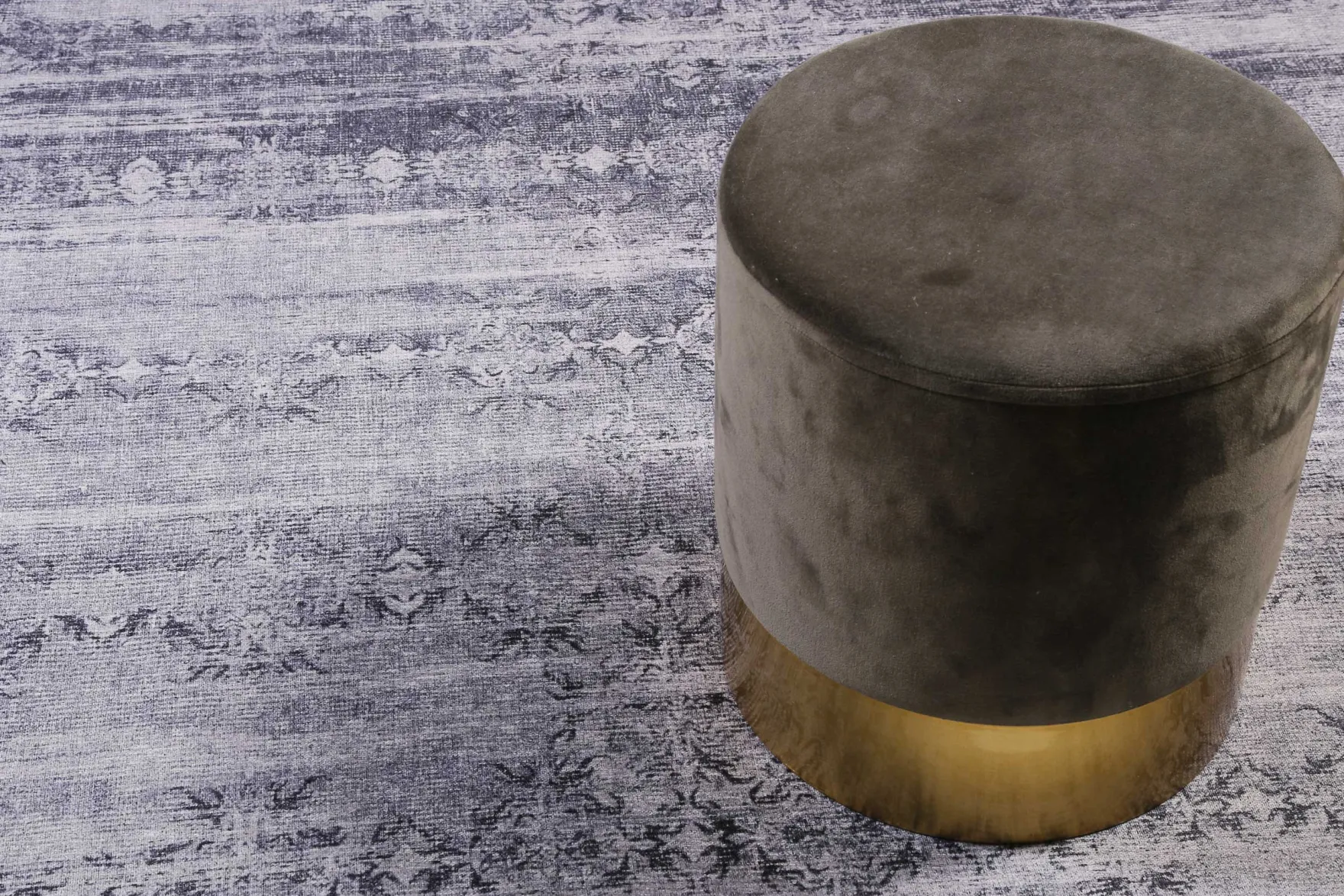 Vintage Teppich Grau Silber "Alaska" WECONhome