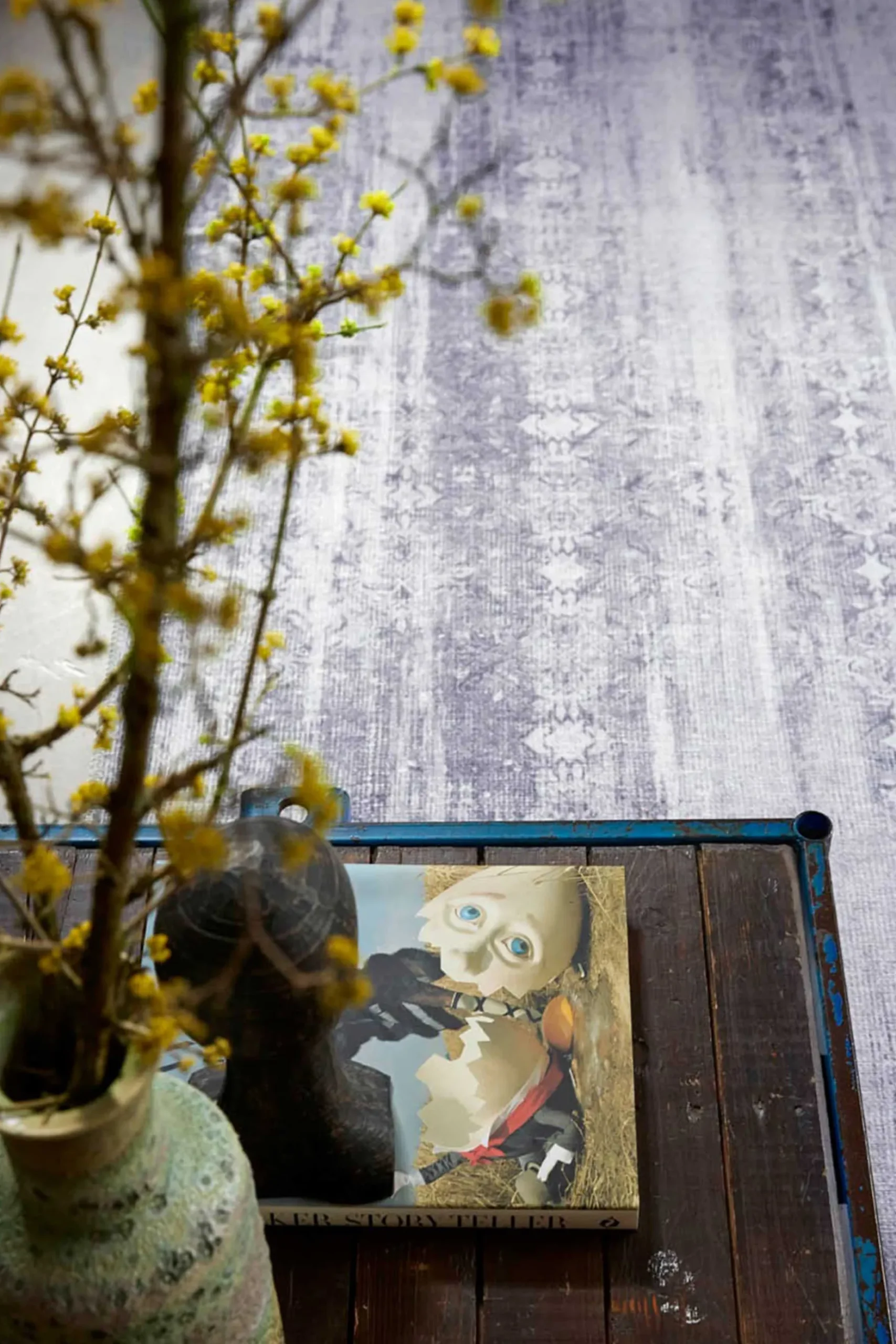 Vintage Teppich Grau Silber "Alaska" WECONhome
