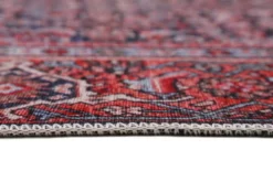 Vintage Teppich Rot Blau 