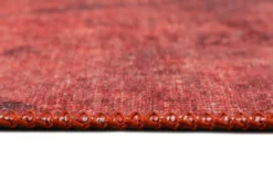 Vintage Teppich Rot Kurzflor 