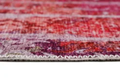 Vintage Teppich Rot Lila Orange Pink
