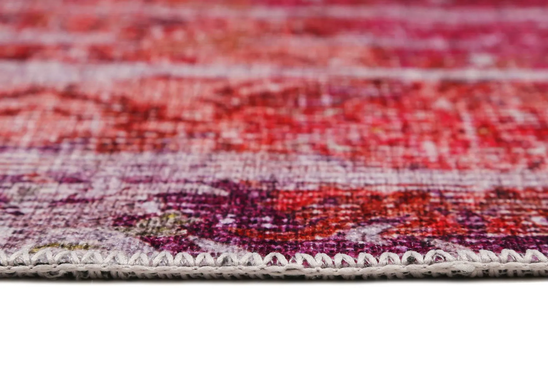 Vintage Teppich Rot Lila Orange Pink "Sunset in Faro" WECONhome